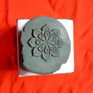 Floral Impression Die: Steel Jewelry Embossing Tool (25mm)