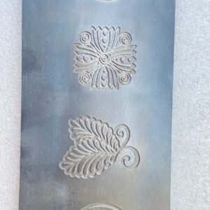 Mandala Texture Plate: Steel Embossing Die for Jewelry (1" inch)