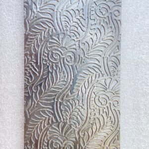 Steel Texture Plate: Floral Pattern Jewelry Making Tool