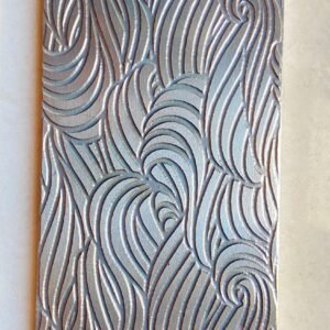 Wave Texture Steel Plate: Rolling Mill Impression Die (2.5” x 6”)