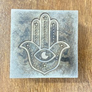 Steel Hamsa Die: Evil Eye Jewelry Design (45mm)