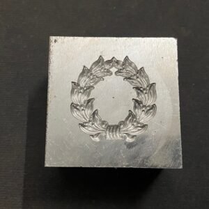 Flower Vine Impression Die: Steel Jewelry Embossing (26mm)