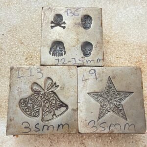 Steel Impression Dies: Concho, Jewelry Forming Tools (Set of 3)