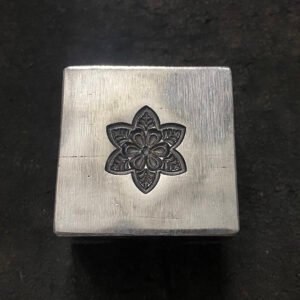 Floral Steel Embossing Die: Jewelry Making Tool (20mm)