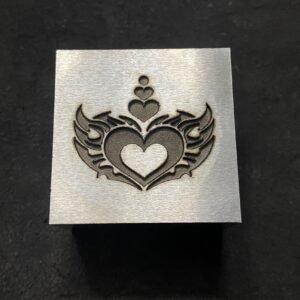 Heart Embossing Die: Steel Jewelry Making Tool (30mm)