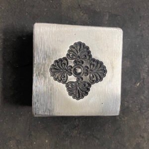 Mandala Impression Block: Steel Jewelry Making Die (25mm)