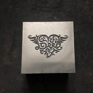Heart Impression Die: 30mm Steel Jewelry Forming Tool