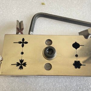 Floral Disc Cutter: 10mm 12mm Metal Punch Die