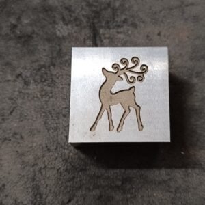 Deer Impression Die: 30mm Steel Embossing Tool