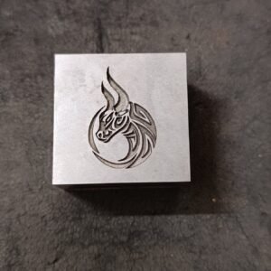Steel Embossing Die: 30mm Jewelry Impression Block