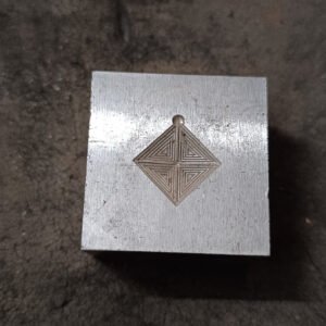 Square Jewelry Die: 20mm Steel Embossing Die, Smithing Tool