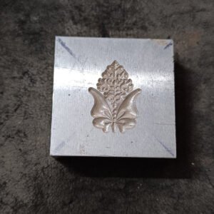 Floral Steel Embossing Die: 30mm Jewelry Smithing Tool
