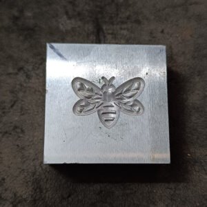 Bee Metal Stamp: 30mm Steel Impression Die, Jewelry Making Tool