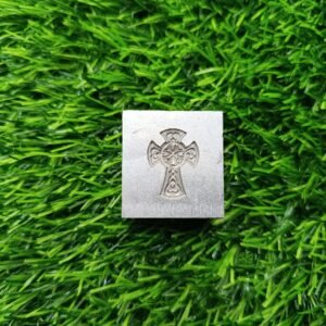Steel Cross Embossing Die: 25mm Jewelry Making Tool