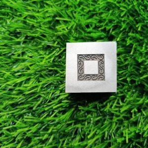 Steel Embossing Die: Jewelry Making Tool, 20mm Square Design