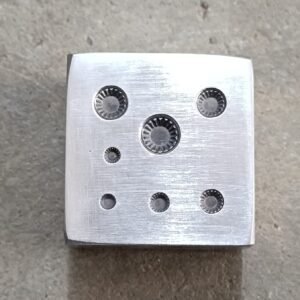 Steel Metal Stamps for Jewelry Making: Earring Shot Plates, Impression Dies