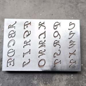 Alphabetic Steel Die: 12mm Jewelry Impression Tool