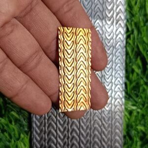 Steel Texture Plate: Jewelry Making Supplies (2.5” x 6”)