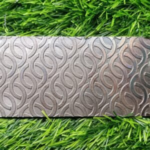 Steel Texture Plate for Rolling Mill: Circle Pattern (2.5” x 6”)