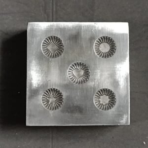 Steel Jewelry Texture Plate: Metalworking Embossing Tool (10mm)