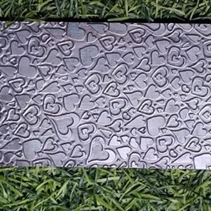 Heart Pattern Texture Plate for Rolling Mill: Steel Jewelry Design