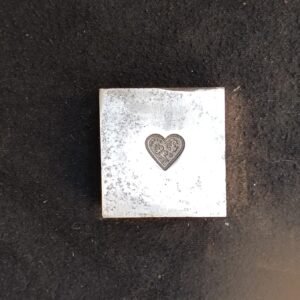 Small Heart Steel Impression Die - Jewelry/Charm Making (12mm)