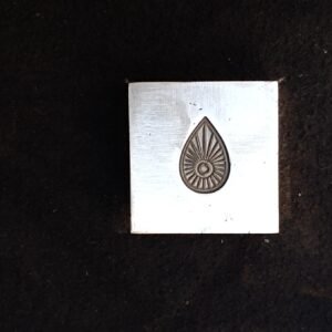 20mm Steel Impression Die: Teardrop Charm, Jewelry Forming Tool