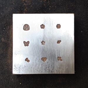 Steel Jewelry Shot Plate: Metalworking Embossing Tool
