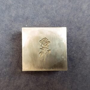 Rose Design Steel Jewelry Die - 20mm