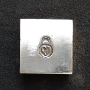 Lock Shape Jewelry Die: Steel Metalworking Tool (15 mm)