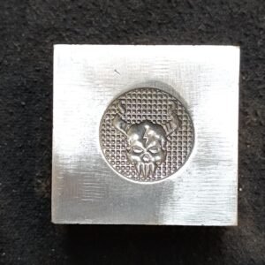 Steel Skull Die: 20mm Jewelry Making Pendant