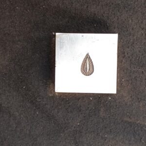 Steel Impression Die: Teardrop Charm, Jewelry Forming Tool (15mm)