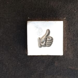 Thumbs Up Steel Embossing Die - 20mm Pattern Making Jewelry