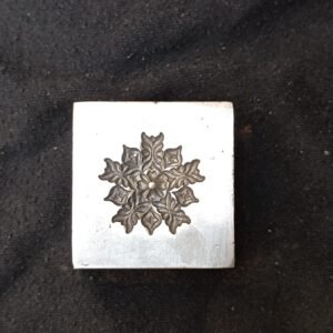 Steel Mandela Embossing Block: Smithing Jewelry Die (25mm)
