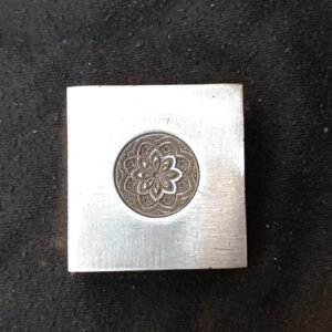 Floral Impression Die: Steel Jewelry Tool (18 mm)
