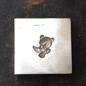 Teddy Bear Steel Embossing Die: 20mm Sheet Metal Punch