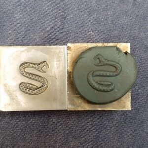 Snake Impression Die: Steel Jewelry Embossing Tool (20mm)