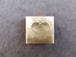 Heart Shape Impression Die: 25mm Steel Jewelry Forming Tool