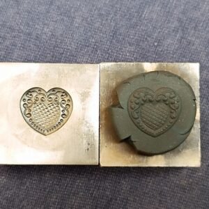 Heart Pendant Die: 20mm Steel Jewelry Tool
