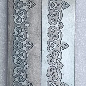 Steel Texture Plate: Cuff Bracelet Making Design