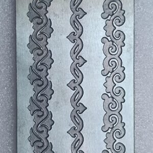 Steel Texture Plate for Rolling Mill & Hydraulic Press (2.5” x 6”)