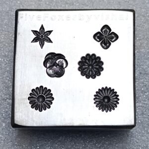 6-Design Steel Shot Plate: Jewelry Bead & Granule Mold Tool